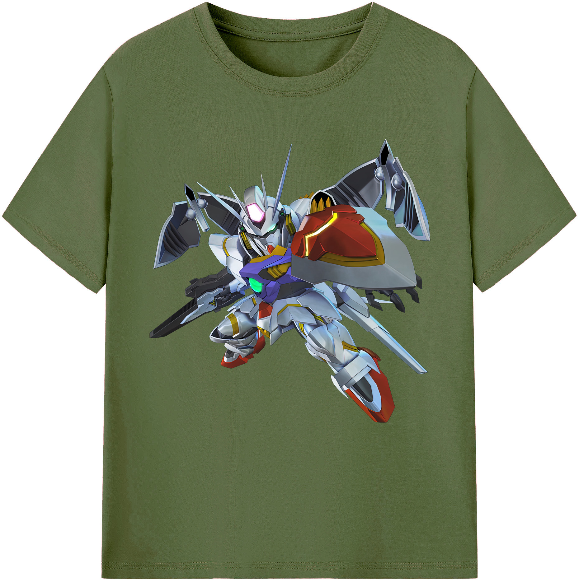 （画像用） 機動戦士ガンダム Mobile Suit Gundam 綿100％半袖Tシャツ（フロントプリント）